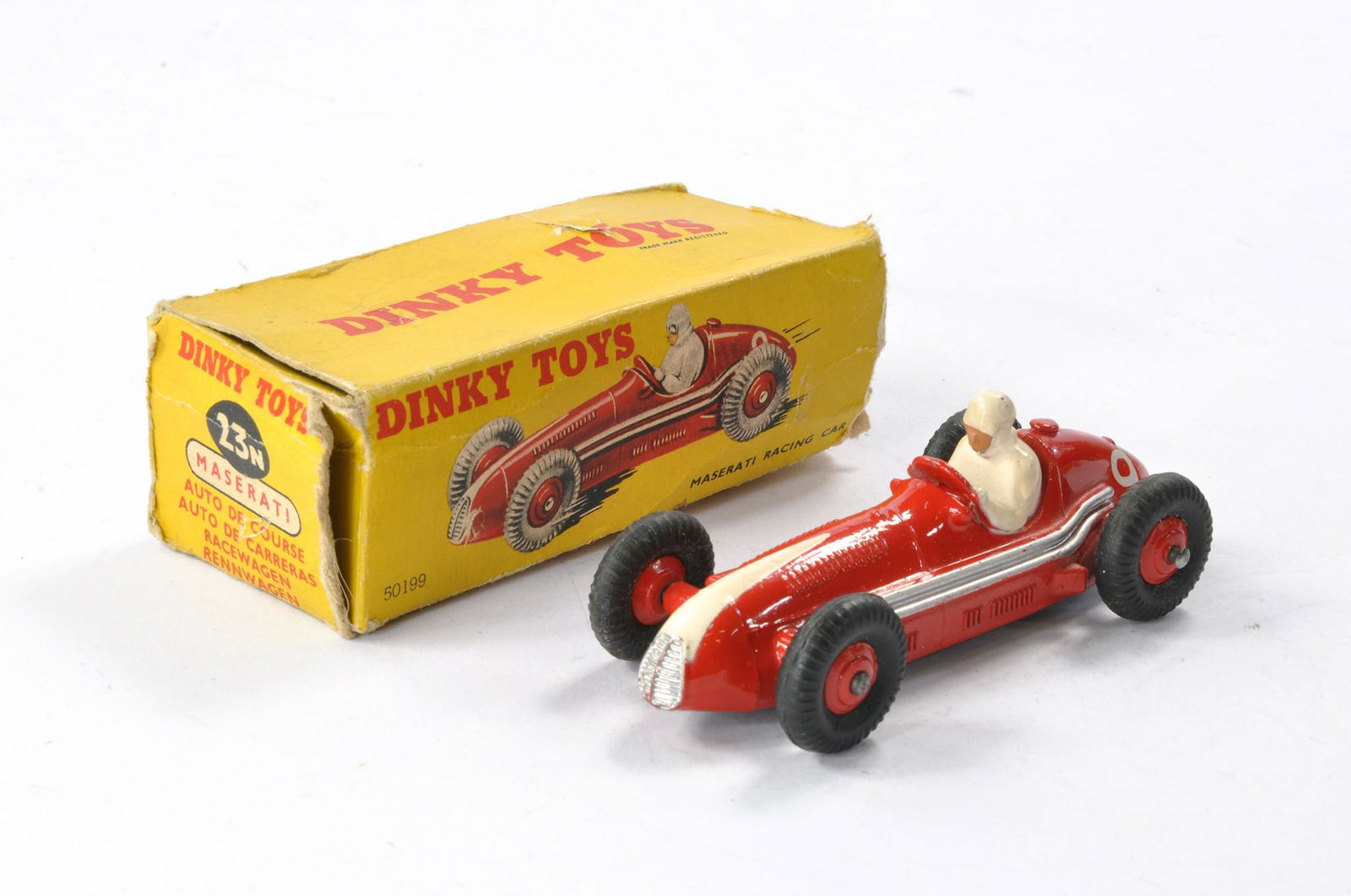 Dinky No. 23N Maserati Racing Car. Looks to be original and generally excellent with only the odd (1 of 2)