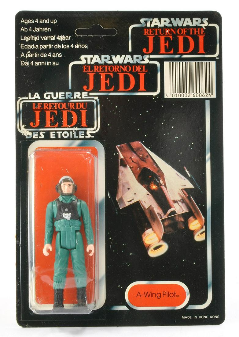 Palitoy Star Wars Original Carded Figure comprising Return of the Jedi Tri Logo A-Wing Pilot. Looks (1 of 2)