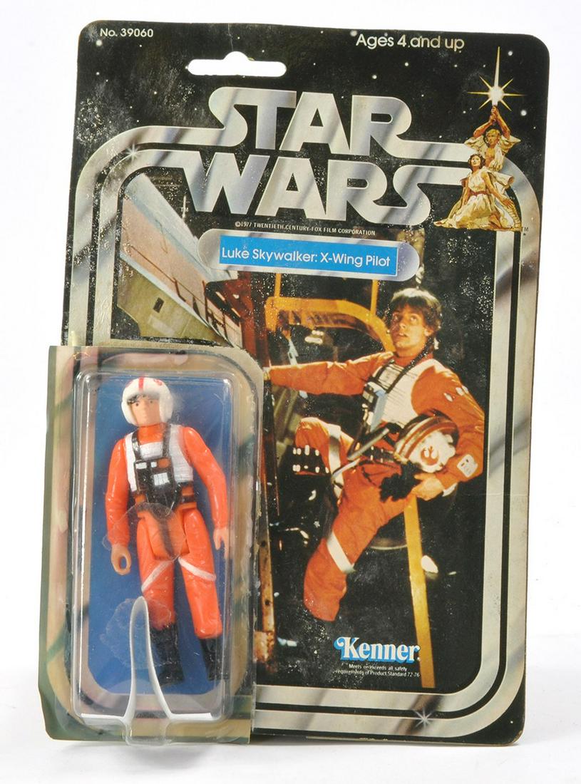 Kenner Star Wars Carded Figure comprising Luke Skywalker X-Wing Pilot. Recarded on 65 back. Bubble (1 of 1)