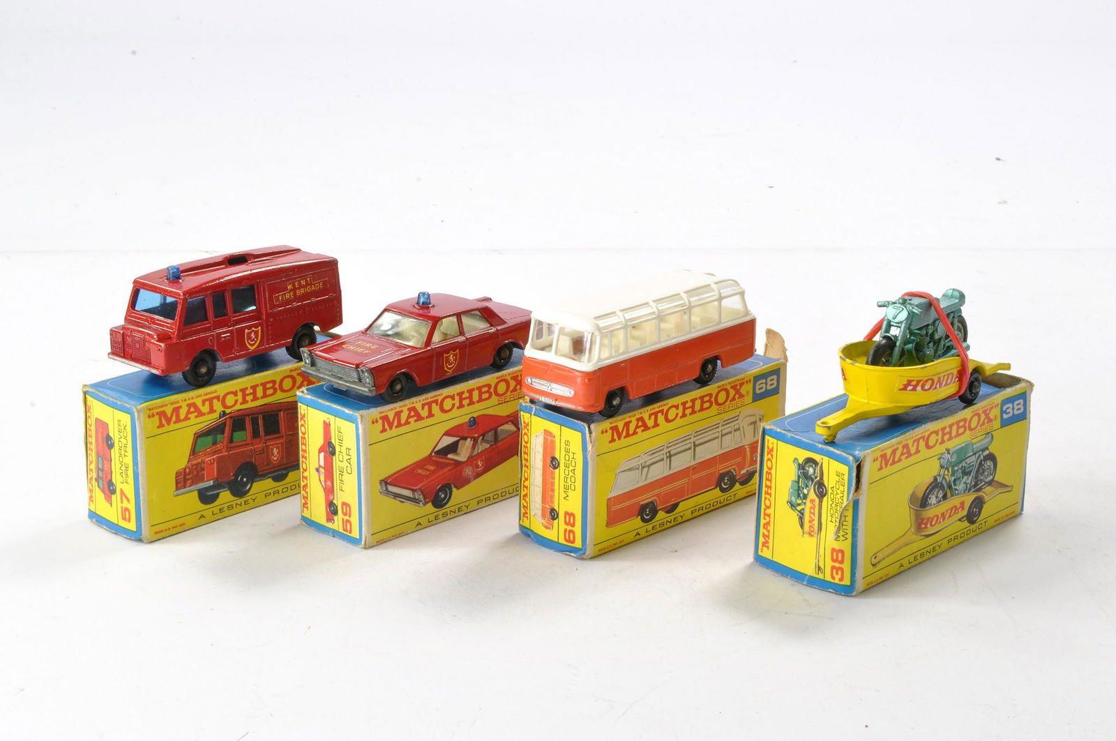 Matchbox Regular Wheels group of 4 issues comprising No. 38, 68, 57 and 59. Generally good to (1 of 1)