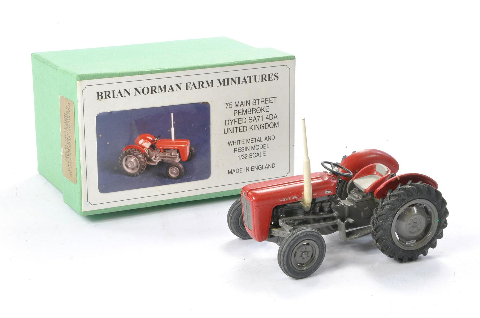 Brian Norman 1/32 Hand Built farm issue comprising no. FM08 Massey Ferguson 35 3 cylinder Tractor. (1 of 1)