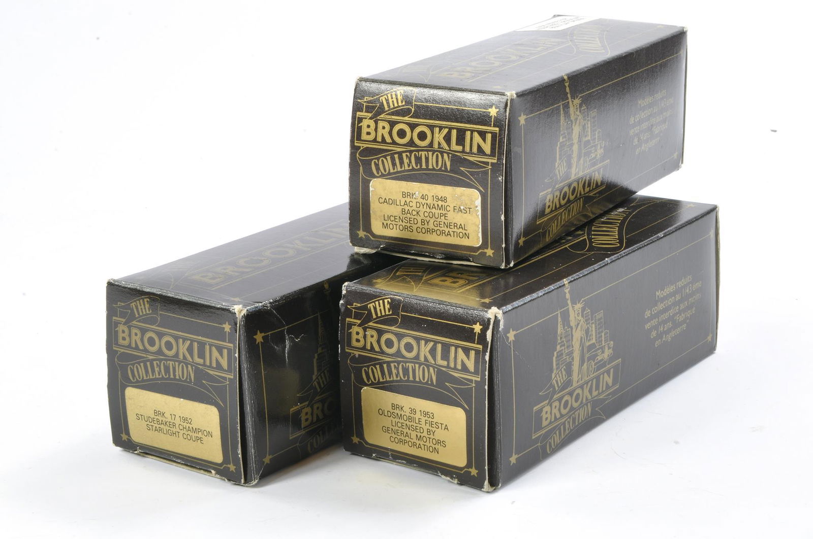 Brooklin Models X3 Comprising Of BRK 17 1952 Studebaker Champion Starlight Coupe, BRK 28 1957 (1 of 1)