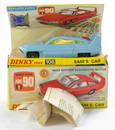 Dinky No. 108 Joe 90 Sam's Car. Powder blue with red engine cover and yellow interior. Excellent,