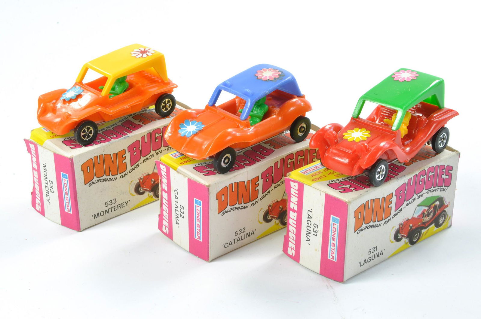Trio of Lone Star Dune Buggy issues with variations. Excellent in boxes. (1 of 1)
