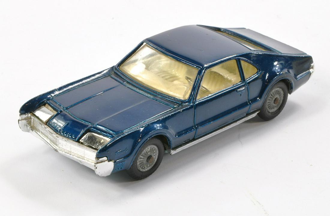 Corgi No. 264 Oldsmobile Toronado. Petrol blue. Excellent with only the odd speck.: Corgi No. 264 Oldsmobile Toronado. Petrol blue. Excellent with only the odd speck.