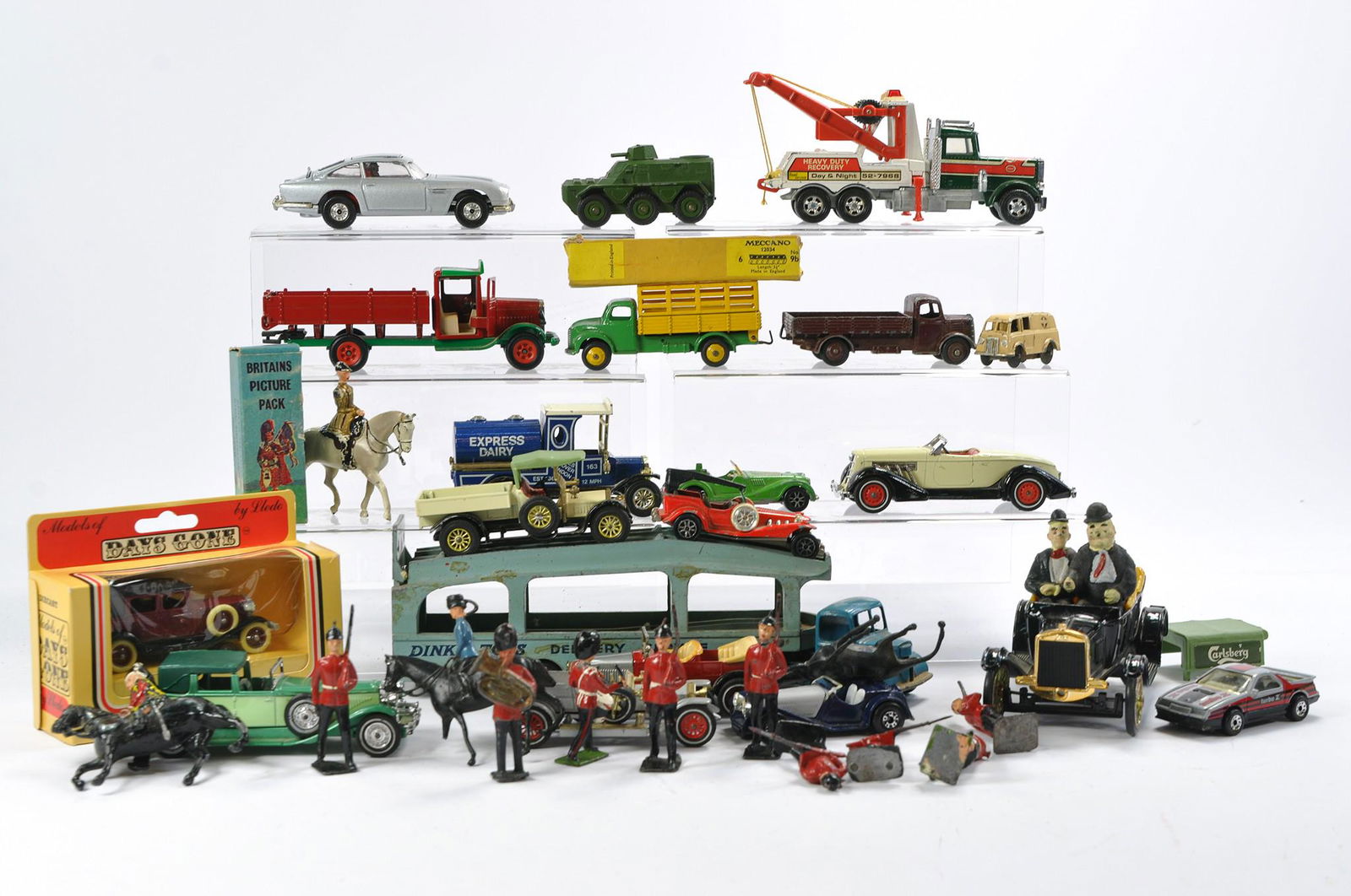 Misc. vintage diecast and others including lead figures comprising Dinky, Corgi, Polistil and (1 of 1)