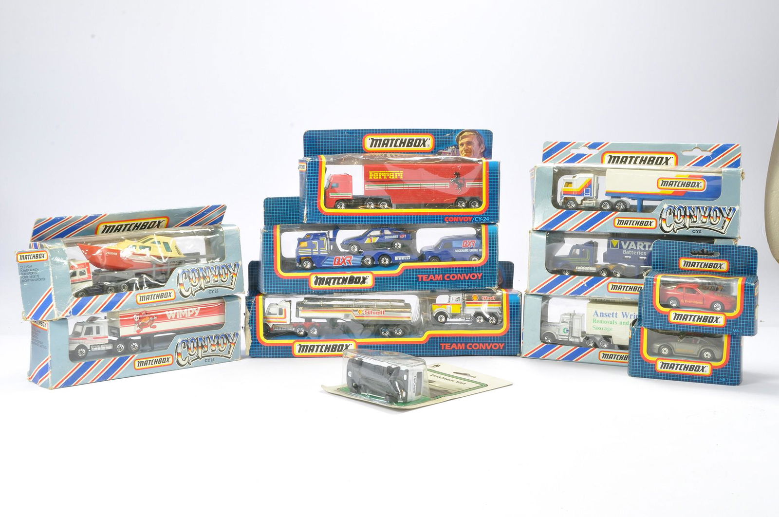 A group of Matchbox Convoy series issues comprising various truck and trailer combinations as shown. (1 of 1)