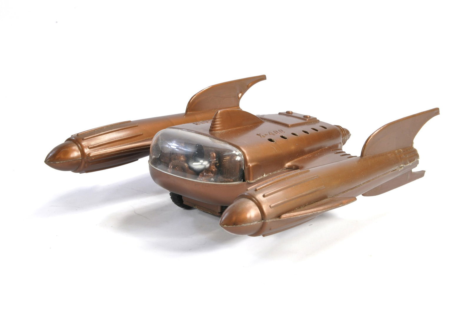 Tudor Rose plastic friction driven no. 2576 X-400 Space Explorer. This variant is in dark bronze. (1 of 1)