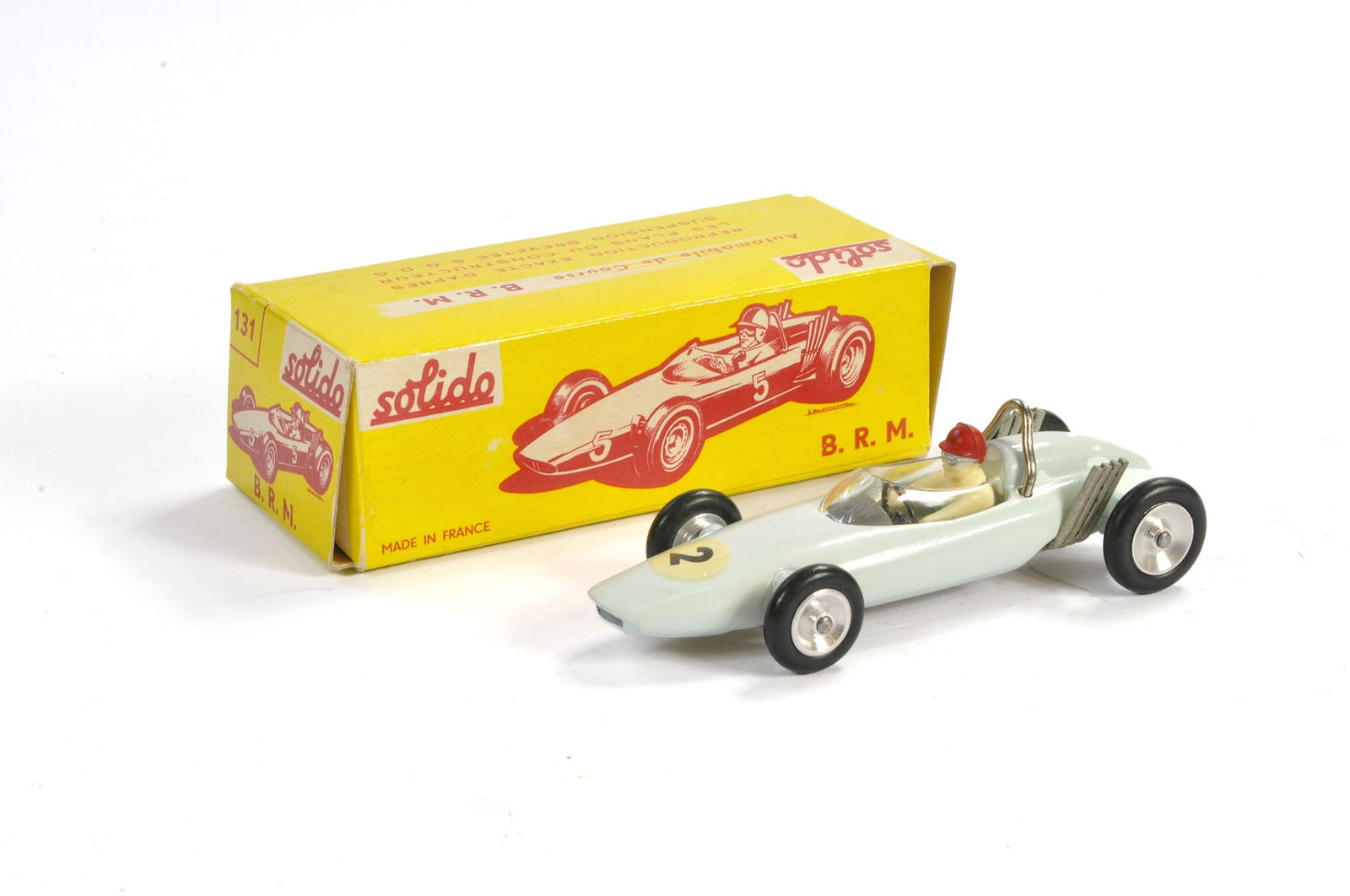 Solido No. 131 BRM Racing Car. Very Pale grey. Generally excellent in very good to excellent (1 of 1)