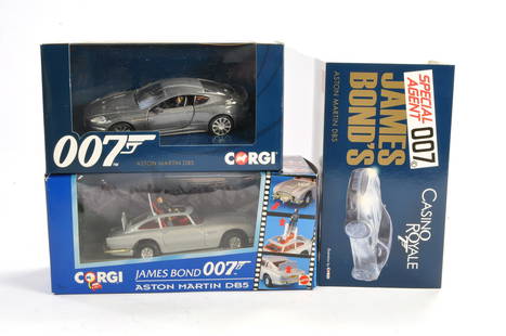 Corgi No. 94060 James bond 007 Aston Martin DB5 plus No. CC03803 Casino Royale DB5. Both look: Corgi No. 94060 James bond 007 Aston Martin DB5 plus No. CC03803 Casino Royale DB5. Both look excellent in boxes.