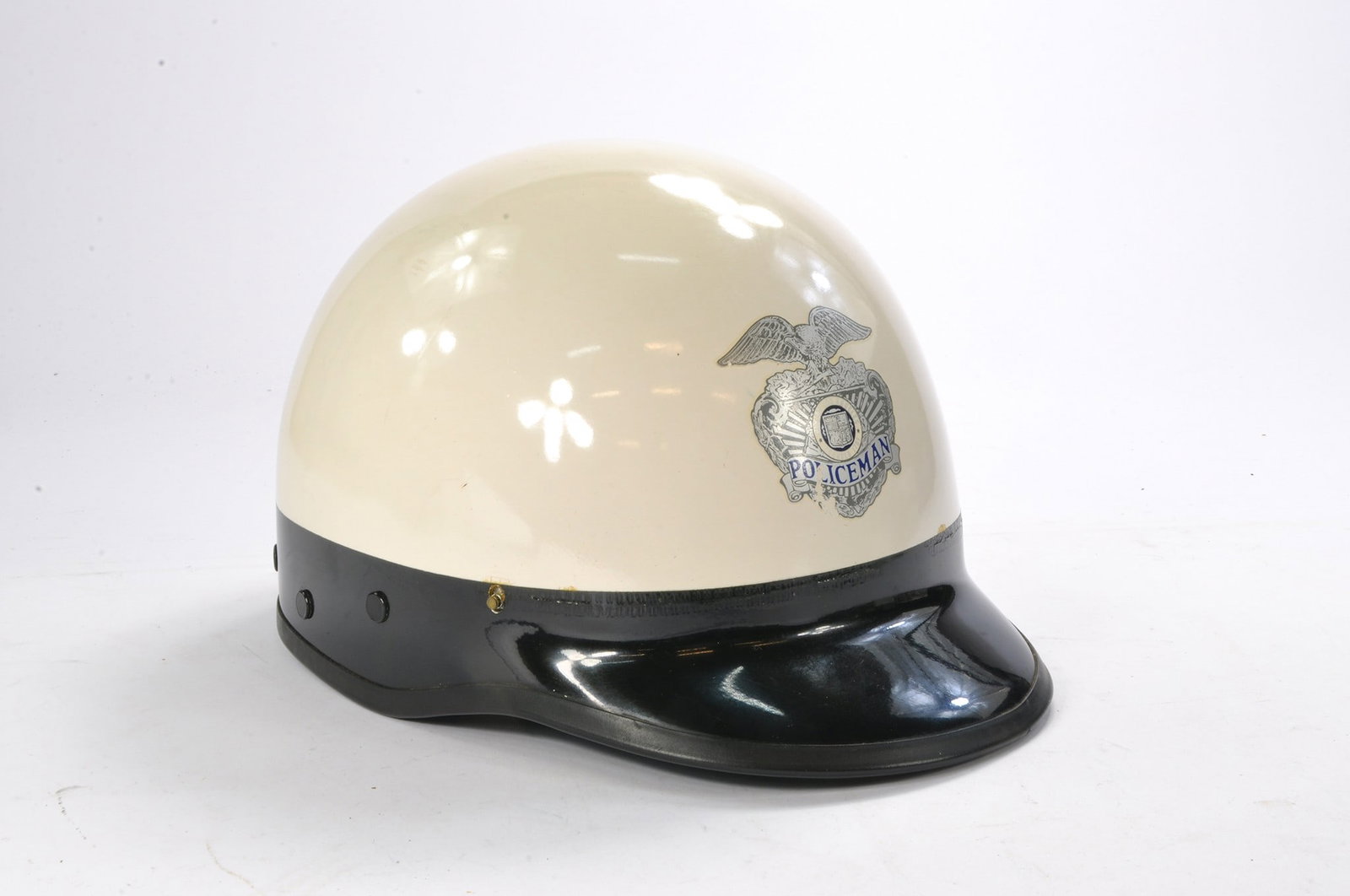 Police Memorabilia comprising an original Los Angeles Police department helmet.: Police Memorabilia comprising an original Los Angeles Police department helmet.