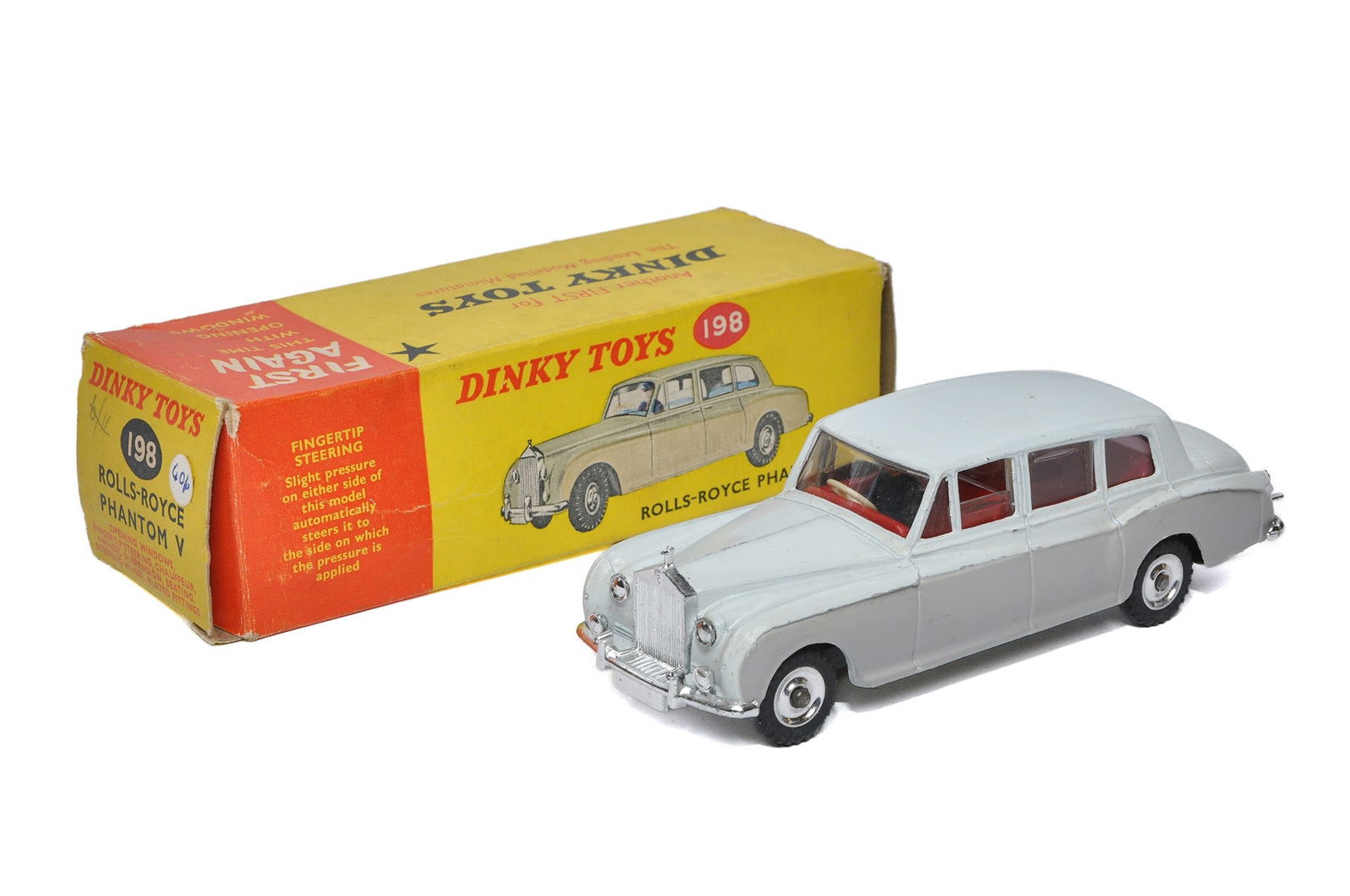 Dinky No. 198 Rolls Royce Phanton V. Two tone grey. Matt base. Generally good to very good. The odd (1 of 1)