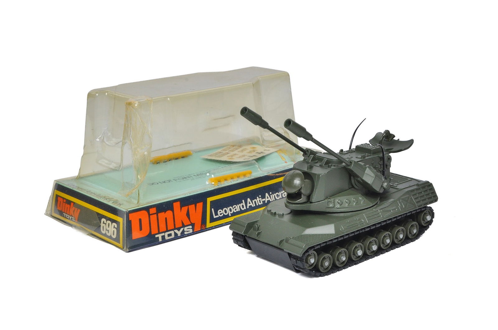 Dinky Military issue comprising No. 696 Leopard AA Tank. Looks to be complete hence very good to (1 of 1)