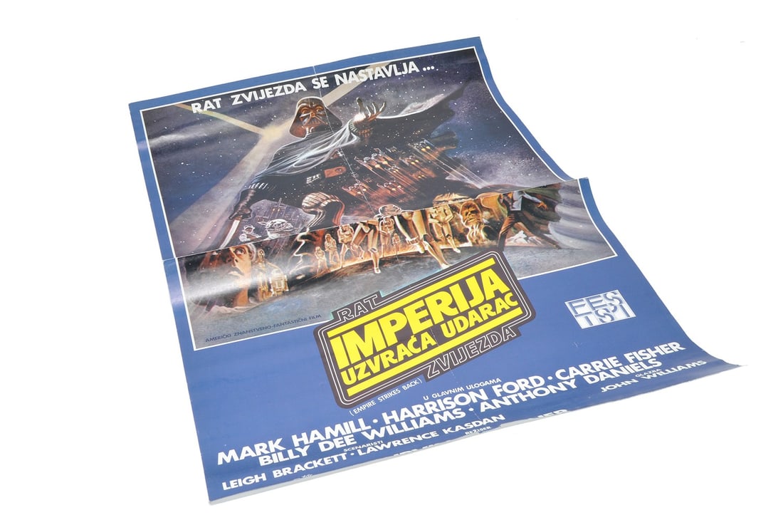 Star Wars, original 1980 film / movie poster comprising The Empire Strikes Back, Yugoslavia. 19 x (1 of 1)