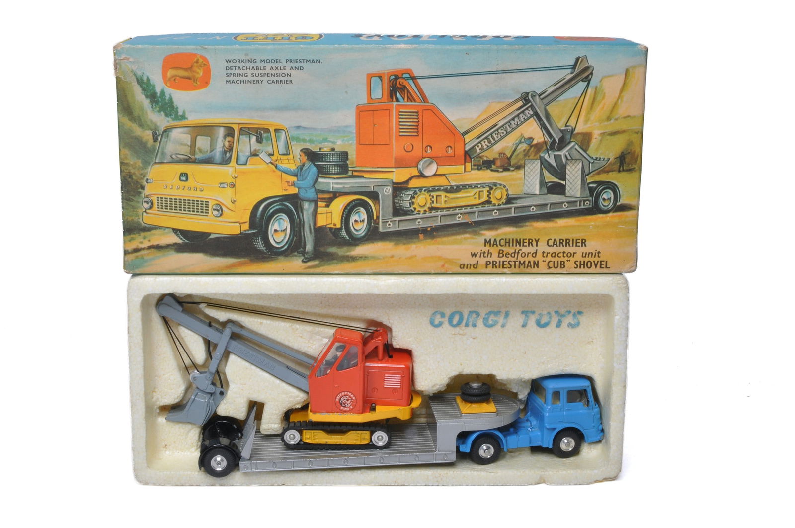 Corgi No. GS27 Machinery Carrier with Bedford Tractor Unit plus Priestman Shovel. Generally displays (1 of 1)