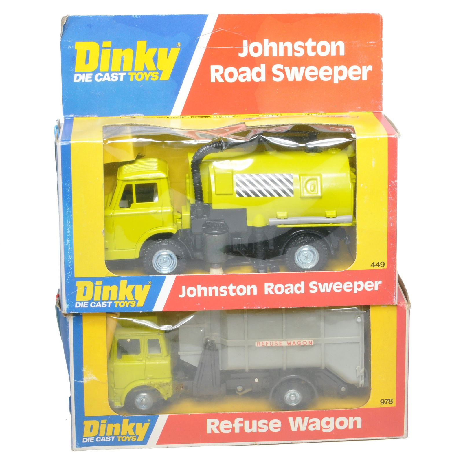 Dinky duo of No. 449 Johnston Road Sweeper and No. 978 Refuse Wagon. Both look to be excellent in (1 of 1)