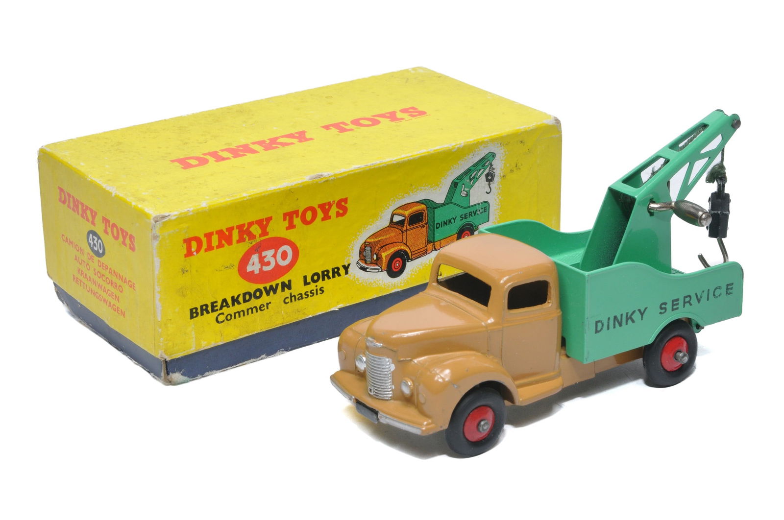 Dinky No. 430 Commer Breakdown Lorry. Displays very good to excellent, some slight rubbing to (1 of 2)