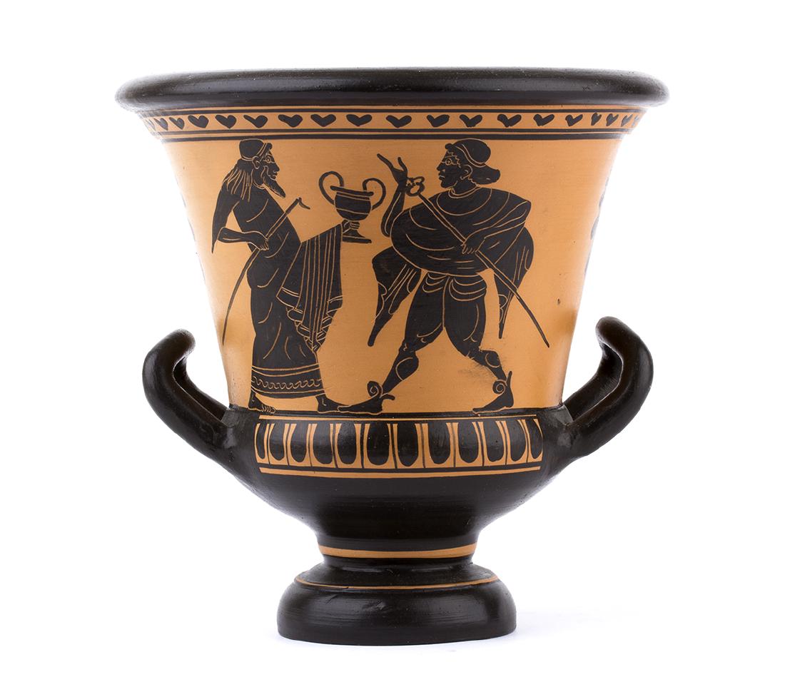 CRATERE MINIATURISTICO IN STILE ATTICO A FIGURE NERE (1 of 2)