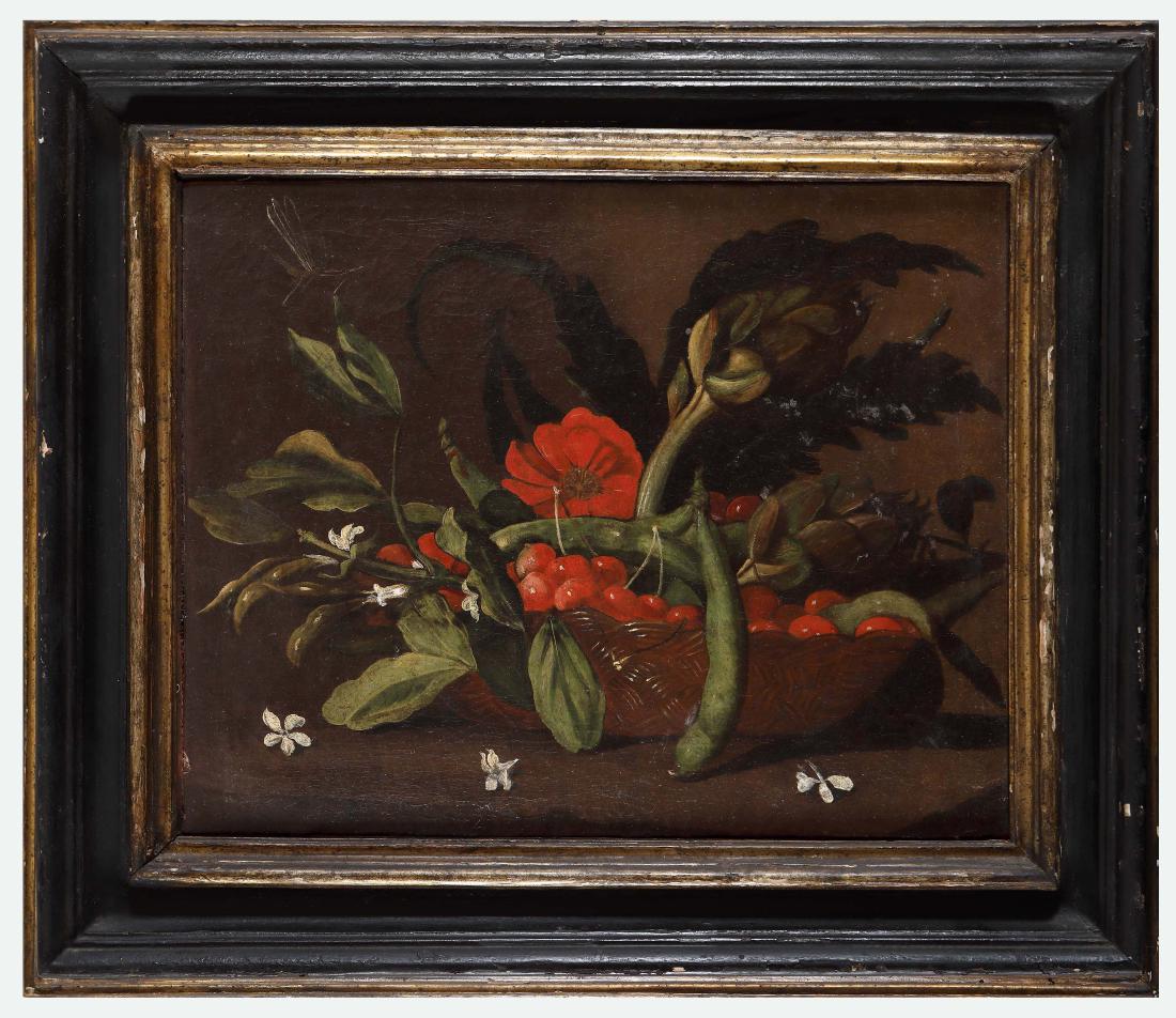 Natura morta con fave, carciofi, ciliegie e gelsomini (1 of 1)