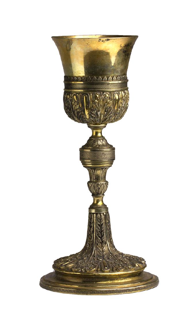 SOLID 833‰ SILVER CALYX - SICILY, 1826-1872 (1 of 6)