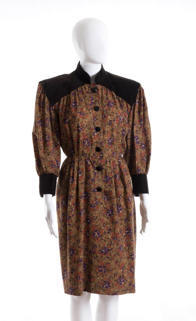 YVES SAINT LAURENT RIVE GAUCHE  DRESS Early 80s (1 of 4)