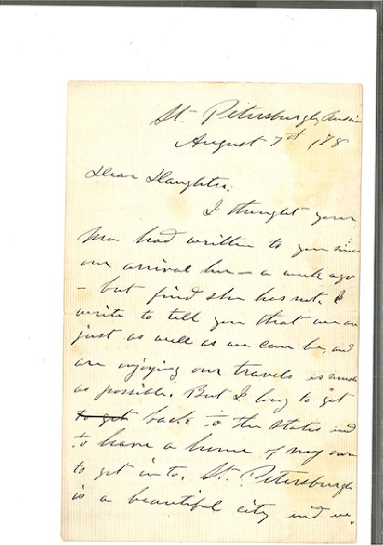 ULYSSES GRANT - Long autograph letter signed by the US (1 of 2)
