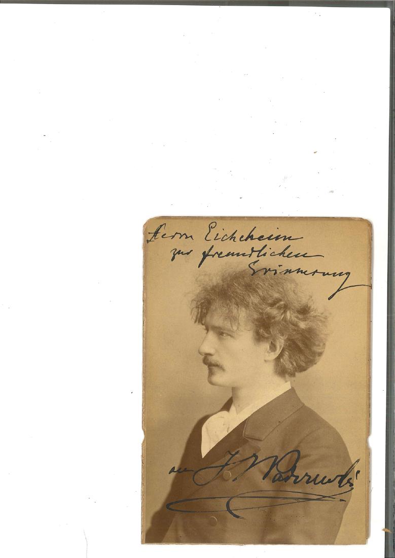 IGNACY PADEREWSKI - Signed photograph of the Polish (1 of 1)