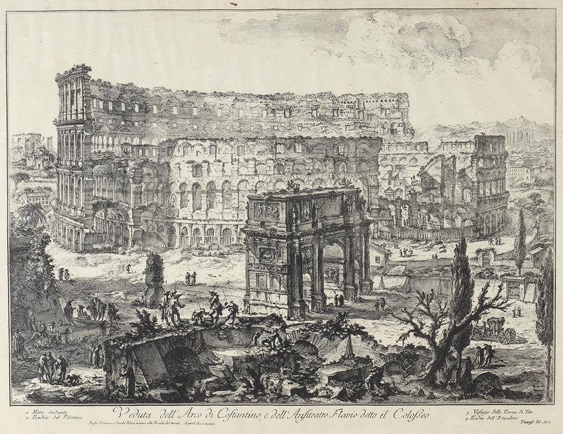 G.B. PIRANESI - View of the Arch of Constantine and the (1 of 1)