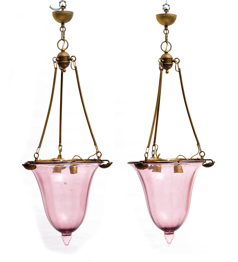 BAROVIER & TOSO - MURANO - Two hanging chandeliers in (1 of 1)