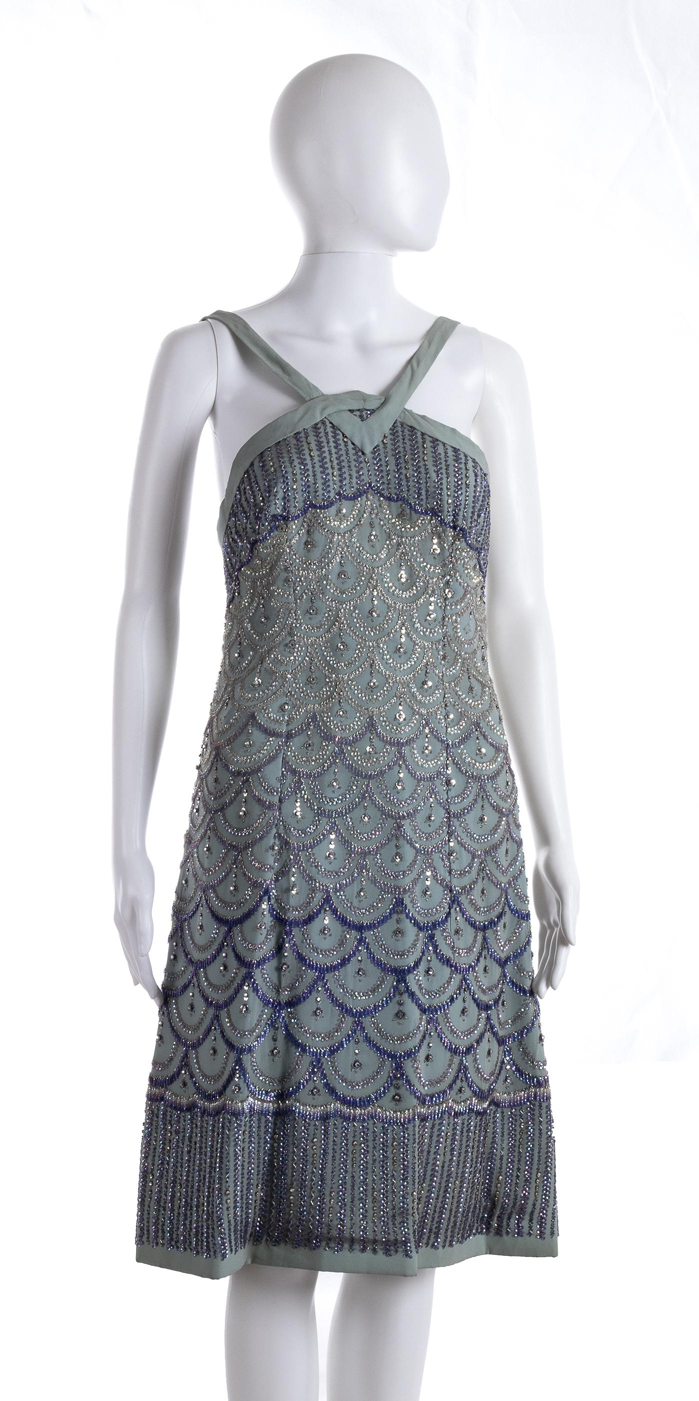 ANNA MARIA FANUCCHI  SILK GEORGETTE DRESS 60s (1 of 3)