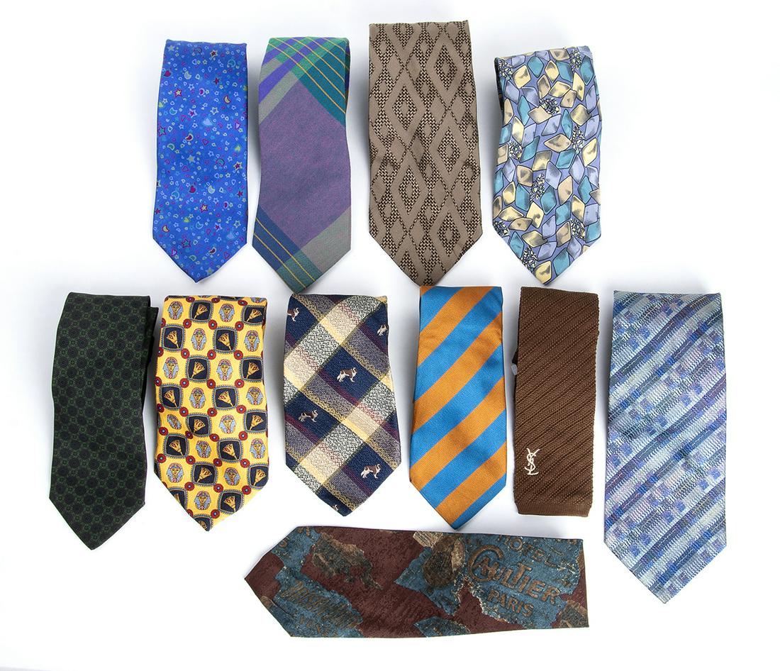 LOT OF ELEVEN TIES  80s (1 of 2)