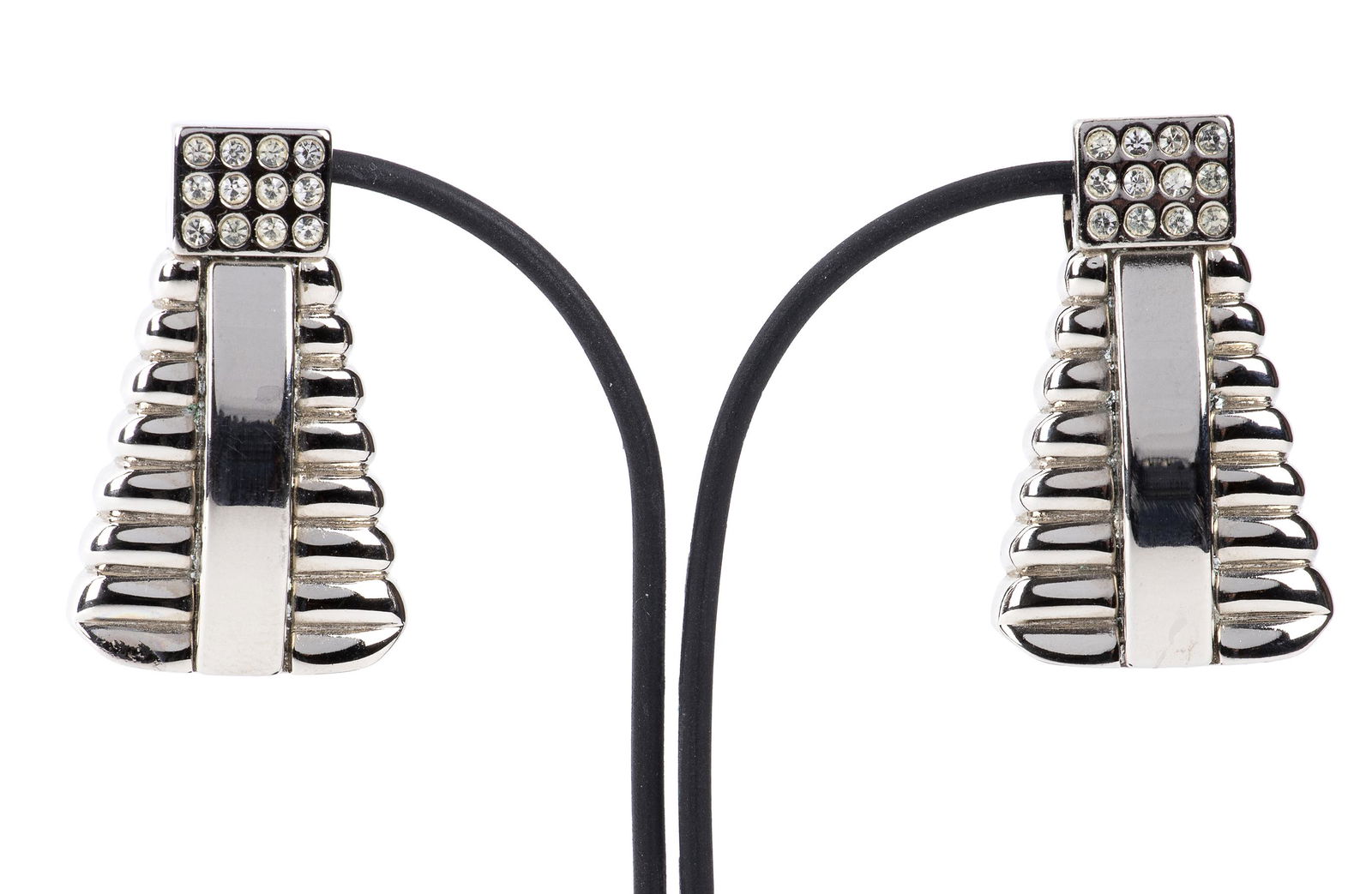 UGO CORREANI PER GIANNI VERSACE CLIP EARRINGS 1985 (1 of 2)