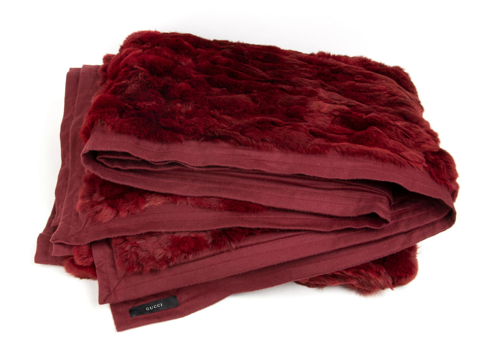 GUCCI  FUR AND WOOL BLANKET Ca 2010/2015 (1 of 3)