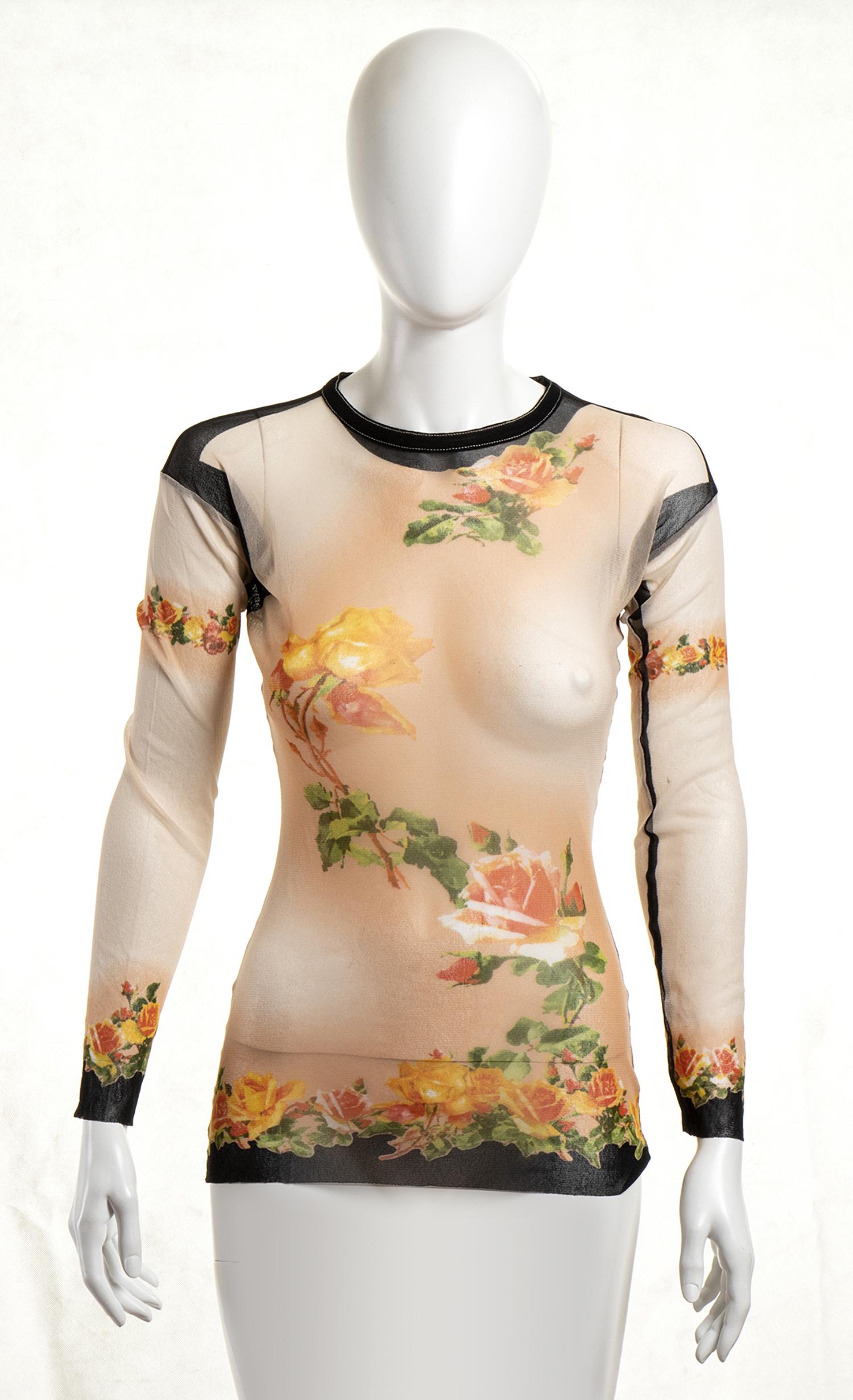 JEAN PAUL GAULTIER MAILLE POLYESTER SHIRT 2001 ca (1 of 4)