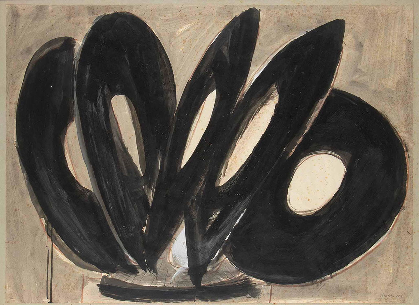 ENRICO ACCATINO - Sculpture Project, 1966: ENRICO ACCATINO Genoa, 1920 - Rome, 2007 Sculpture Project, 1966 Vinyl on paper, 68,5 x 93,5 cm Signed and dated lower right: Accatino 1966 Artist label on the back PROVENANCE: Accatinoâ€™s Heirs