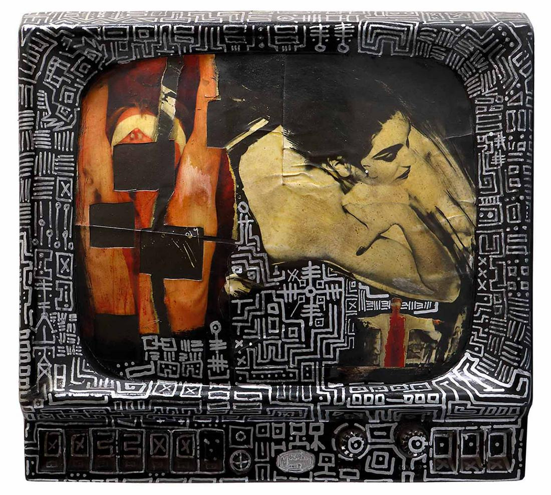 EMANUELE GIANNELLI - Thanks to Nitsch, 1993: EMANUELE GIANNELLI Rome, 1962 Thanks to Nitsch, 1993 Plaster sculpture, 30 x 26 x 7 cm Dedicated and signed on the back: To Hermann Nitsch, Giannelli PROVENANCE: Artistâ€™s Collection