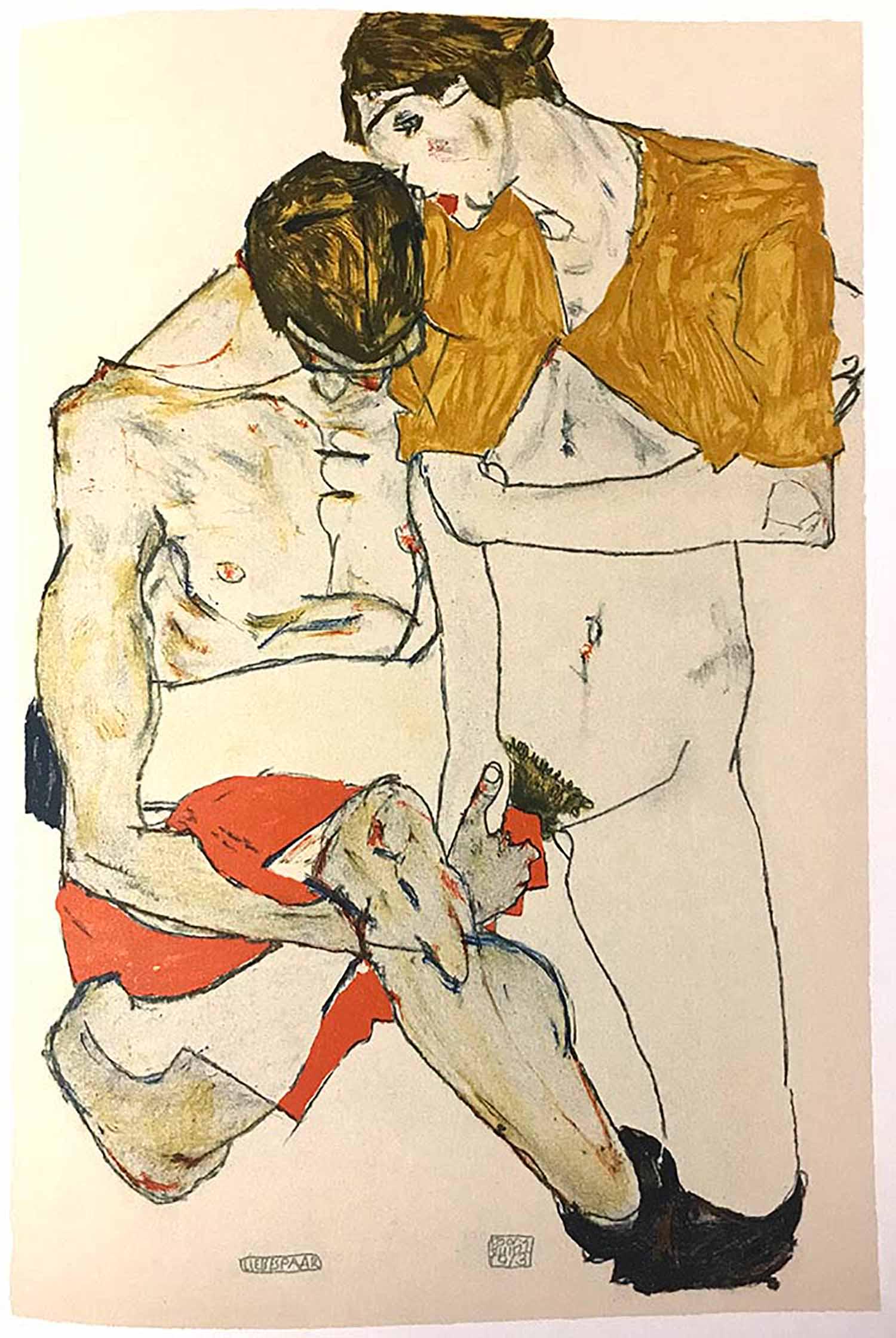 AFTER EGON SCHIELE - Two Lovers, 2007 (1 of 1)