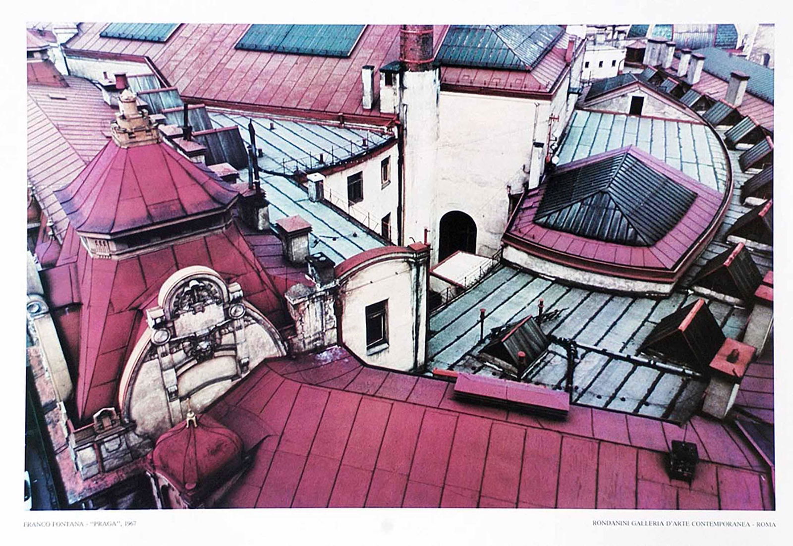 FRANCO FONTANA - Prague, 1967: FRANCO FONTANA Prague, 1967 Offset, 60 x 80 cm Coloured poster from a phograph by Franco Fontana (Modena, 1933), one of the italian most famous contemporary photographer. Titled at the bottom. CONDITI