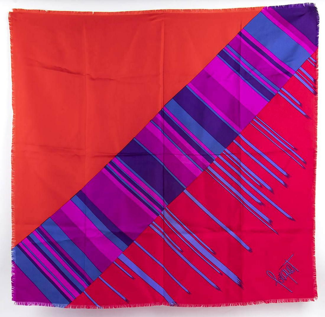 FEDERICO FORQUET  SILK SCARF  Late 60s - early 70s (1 of 3)