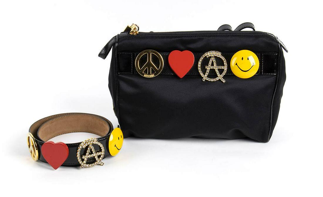 Moschino Redwall Believe In Punk Chic Make Up Bag