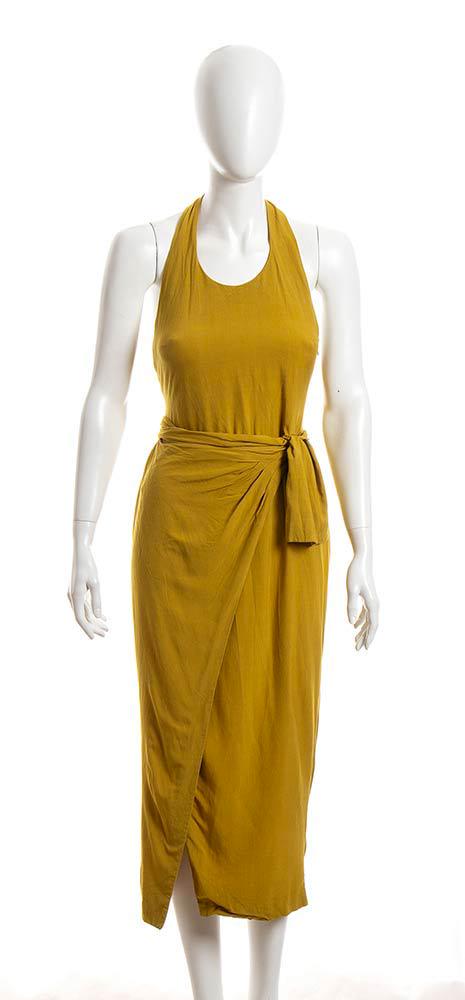 SYBILLA POR GIBO COTTON JERSEY DRESS Late 80s: SYBILLA POR GIBO COTTON JERSEY DRESS Late 80sA cotton jersey dress, skirt with tying panel, Bust 90 cm.General Conditions grading B