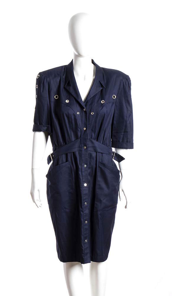 THIERRY MUGLER COTTON DRESS 80s (1 of 5)