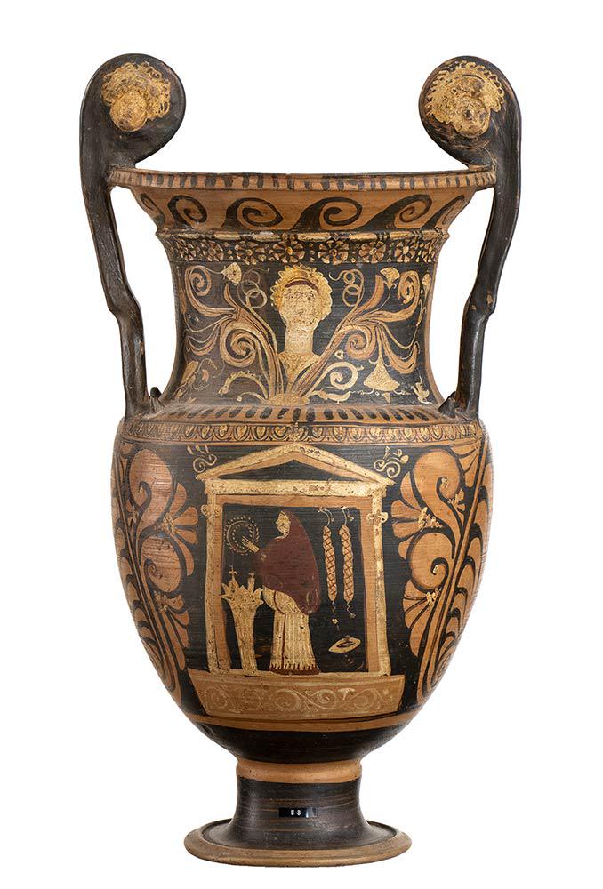 APULIAN RED-FIGURE VOLUTE KRATER Last quarter of 4th (1 of 5)
