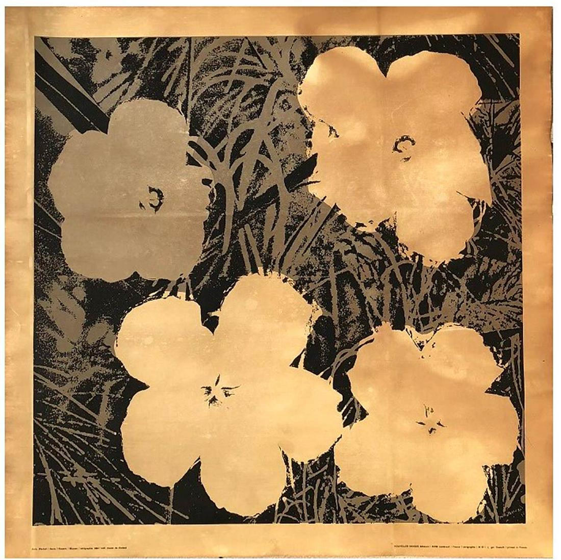 ANDY WARHOL Pittsburgh, 1928 - New York, 1987 -: ANDY WARHOLPittsburgh, 1928 - New York, 1987 Flowers, 1964 Serigraphy on paper, 70 x 70 cm Printed by Castelli for Nouvelles Images Editeurs. Good condition Without frame