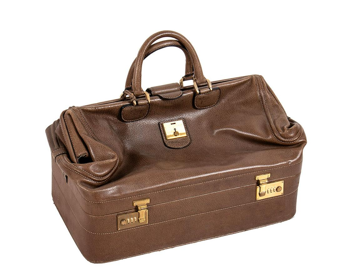 GUCCI LEATHER DUFFLE BAG Late 70s (1 of 5)