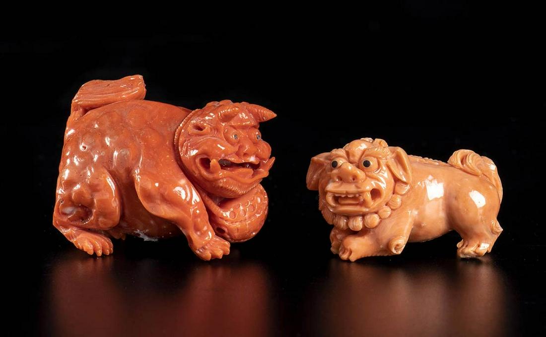 Two Cerasuolo coral carvings (1 of 2)