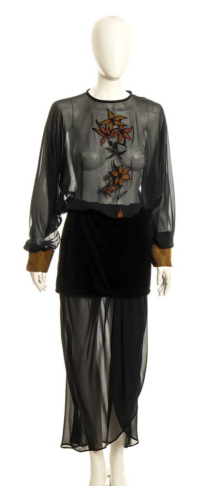 GIANNI VERSACE  VELVET ENSEMBLE  Fall/Winter 1981-1982 (1 of 4)