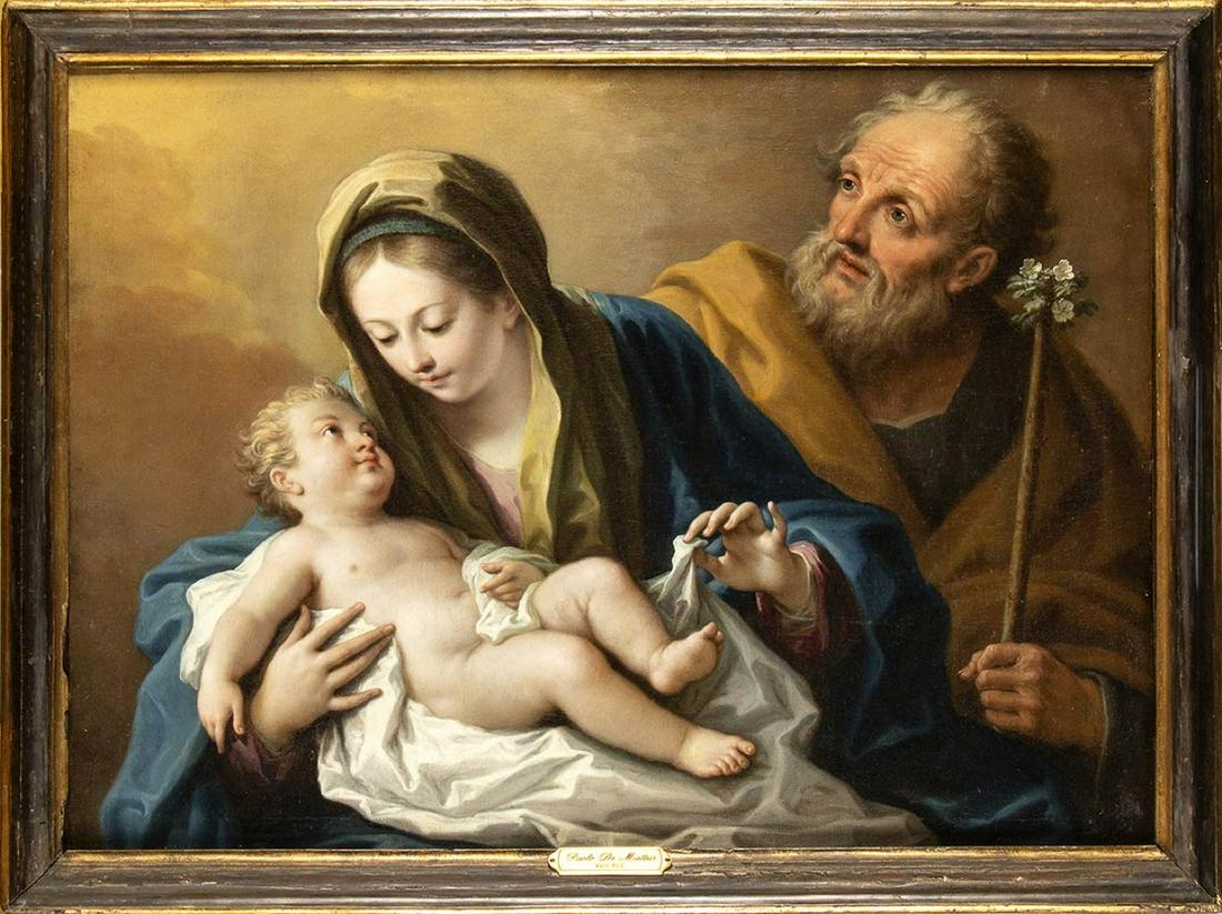 PAOLO DE MATTEIS (Piano Vetrale, 1662 - Naples, 1728):: Oil on canvas, cm. 72,5x102,5. Framed