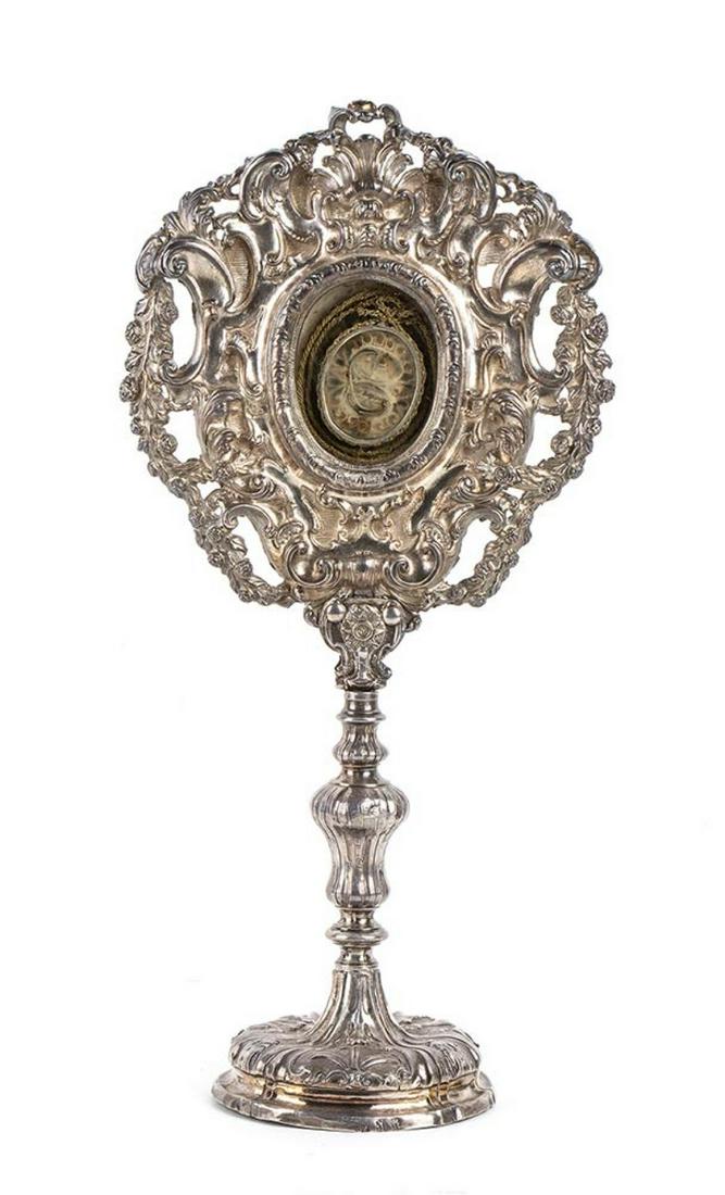Italian silver reliquary - Naples 1785 (1 of 4)