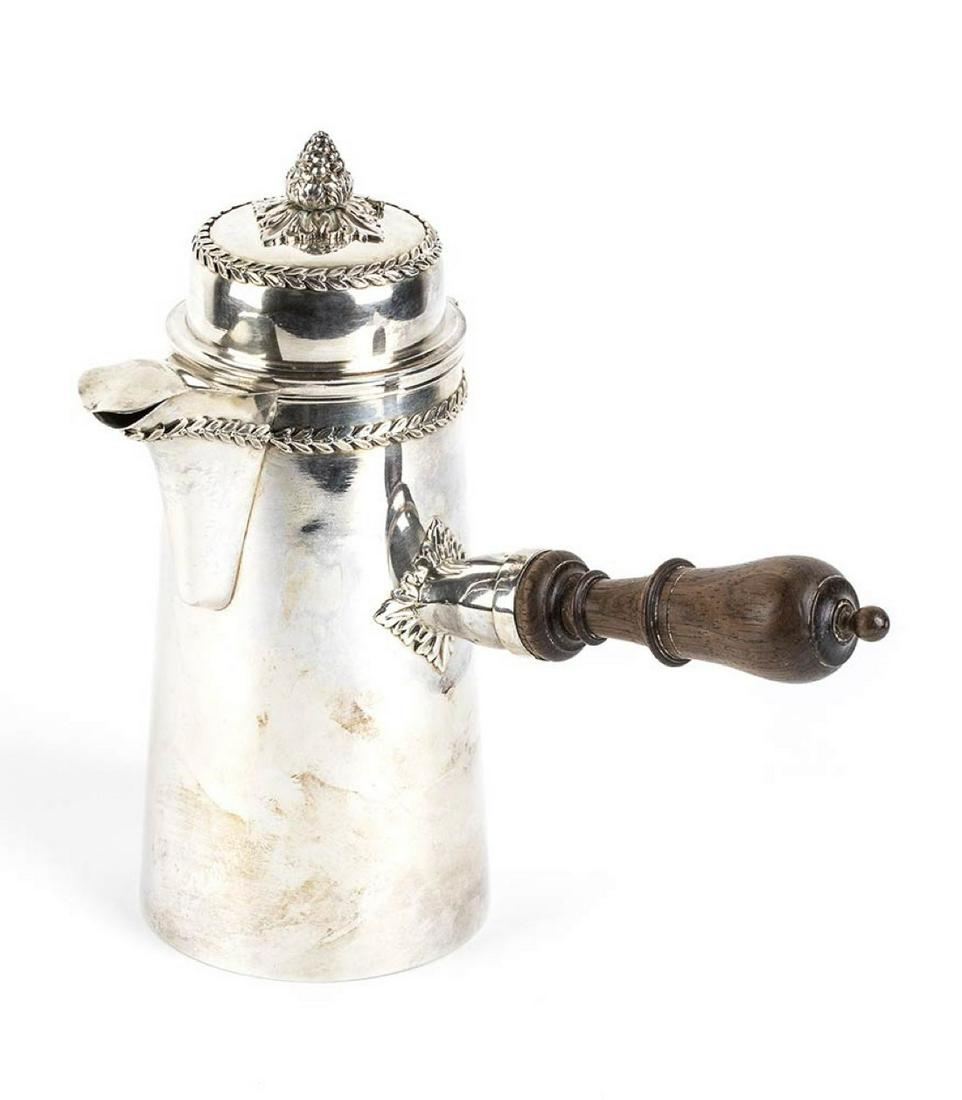 French silver chocolate pot - Paris 19th - early 20th (1 of 5)